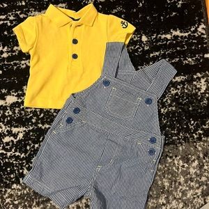 Little Me Overall 2pc set